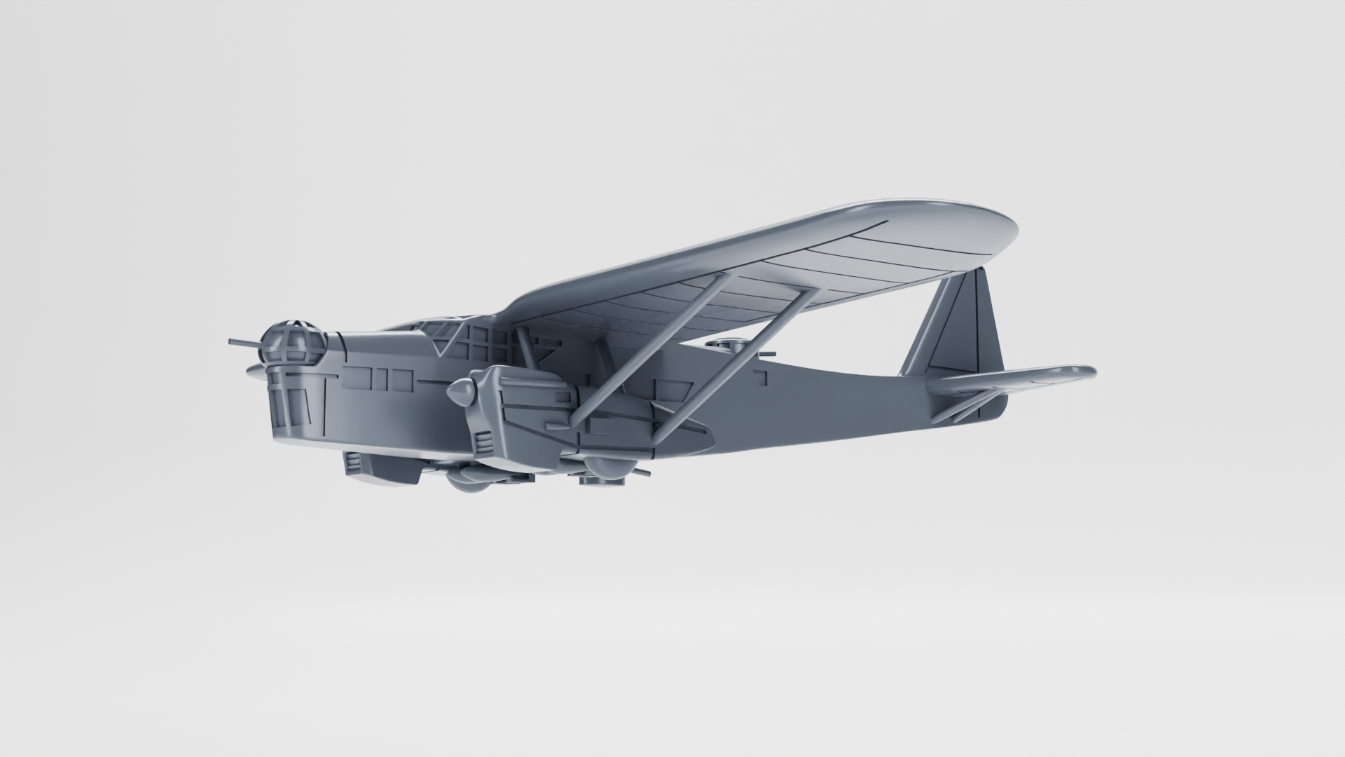 Potez 540 - French Aircraft of WWII - 1:200 Scale - Great for Table Top War Games and Dioramas - Resin -  wargame3d