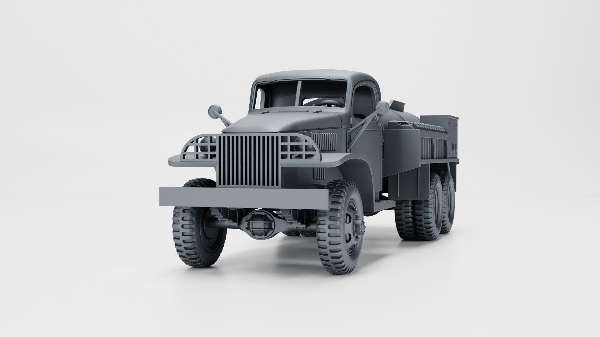 GMC CCKW 353D fuel truck (US) - HEAVY TRANSPORTERS+TRAILERS of WW2 - US Army - 28mm Scale - Tank - Miniature - wargame3d