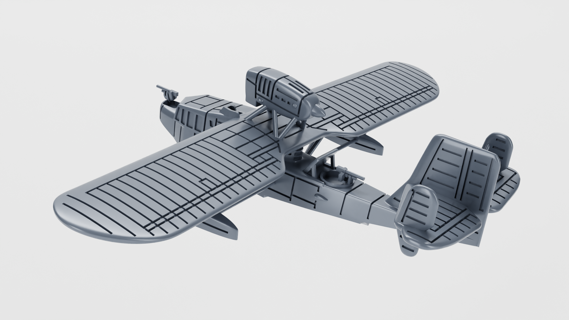 Loire 130 - French Aircraft of WWII - 1:200 Scale - Great for Table Top War Games and Dioramas - Resin -  wargame3d