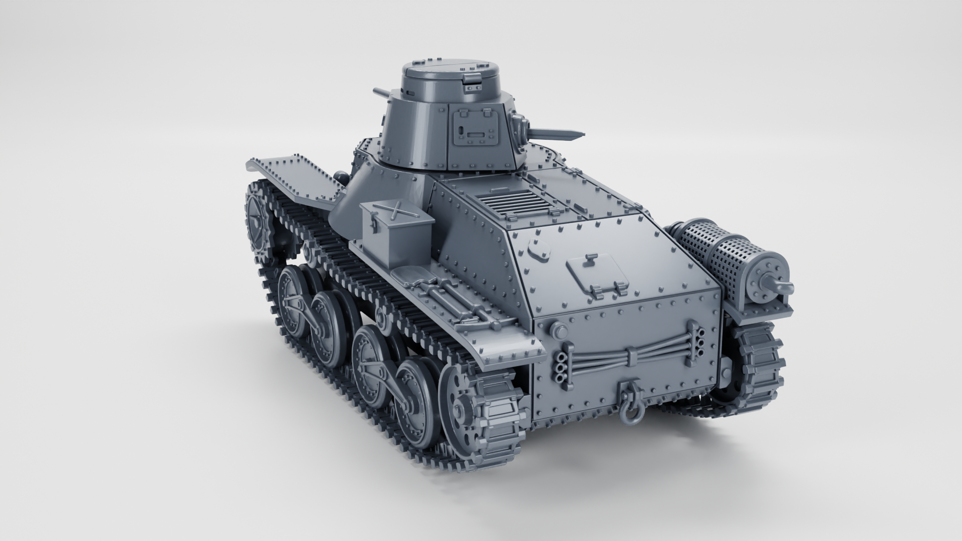 Type 95 Ha-Go Light Tank - Japanese Army - 28mm Scale -  wargame3d