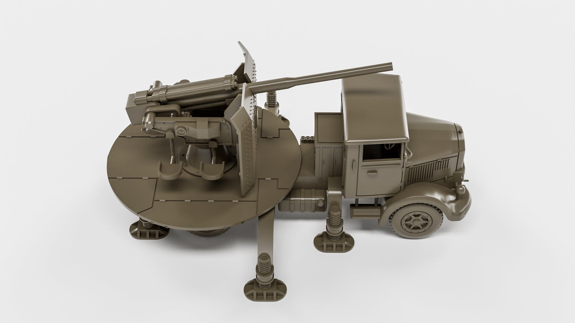 Autocannone da 90-53 su Lancia 3Ro - Italian Army - 28mm Scale -  wargame3d