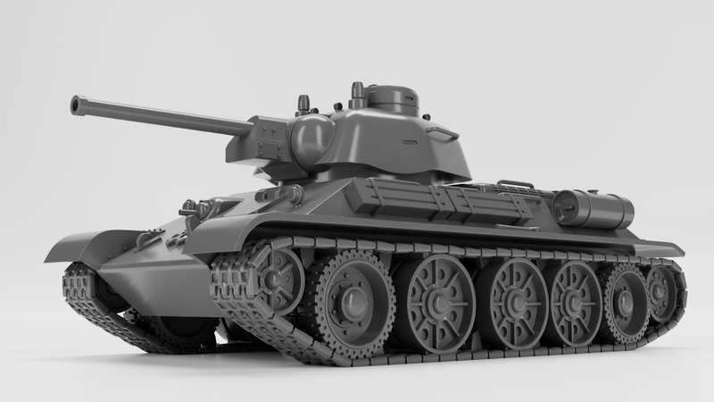 T34-76 model 1943 - Russian Army -  wargame3d- 28mm Scale