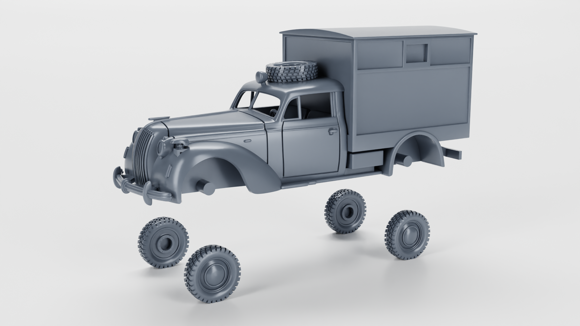 Opel Admiral Ambulance (Germany) - WWII - German Army -  wargame3d- 28mm Scale