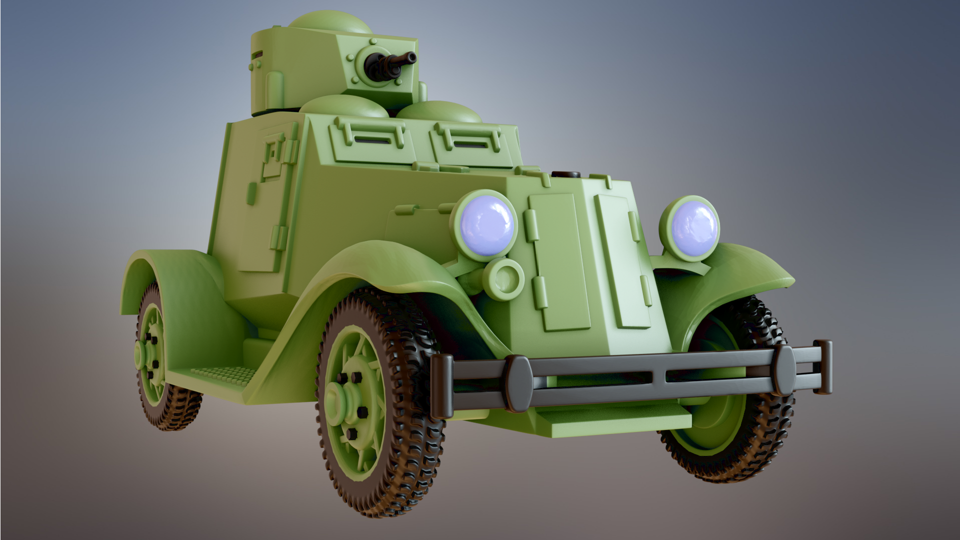 FAI Armored Car - Russian Army -  wargame3d- 28mm Scale