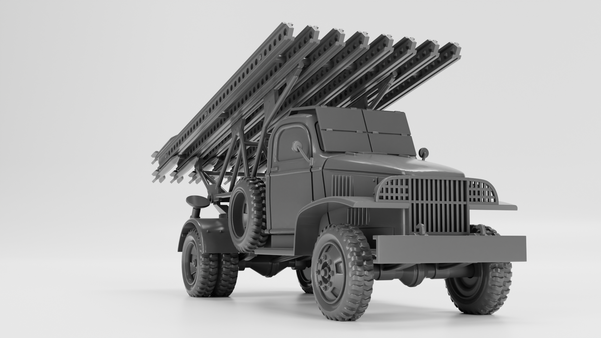 ВМ-13-16 based on G7107 - US Army - 28mm Scale -  wargame3d