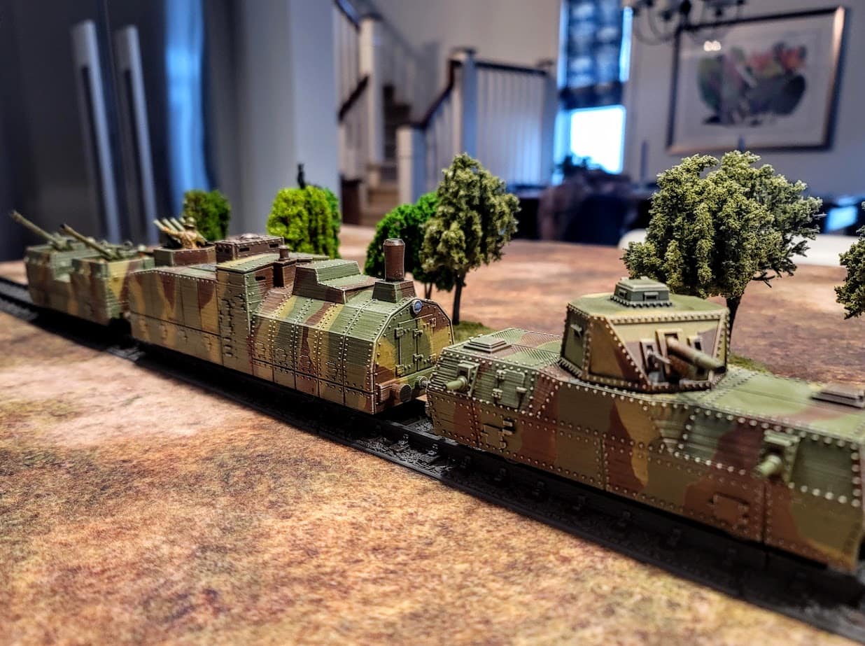 Soviet OB-3 Train Package - Resin 28mm Miniatures -  Deweycat