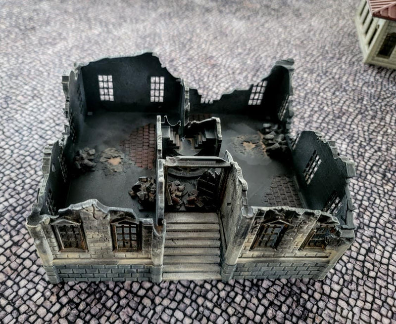 Large Administration Building - Resin 28mm Miniatures - Bolt Action - Deweycat