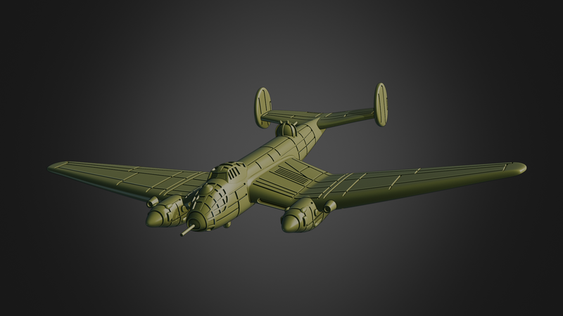 Yermolayev Yer-2 - Battle Planes of WWII - 1/200 Scale - wargame3d