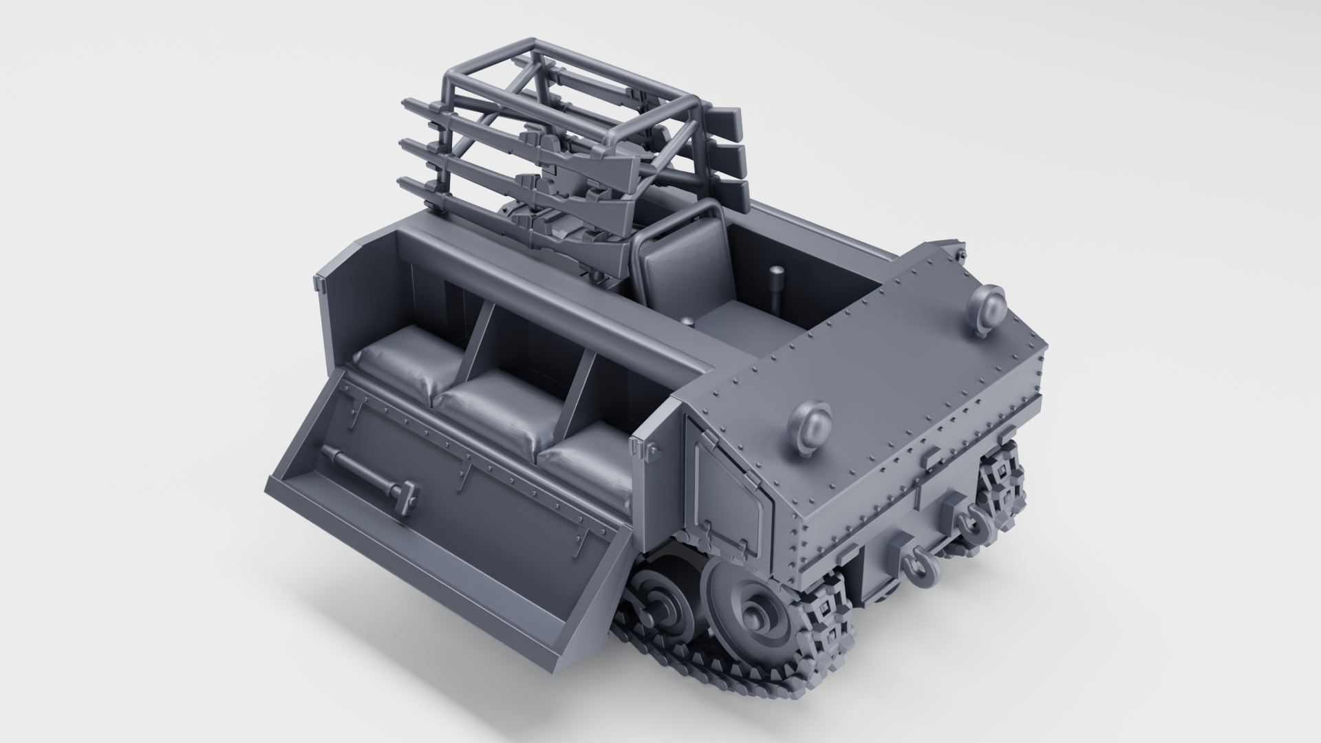 Vickers Utility Tractor VLC (Dutch version) - Fighting Vehicles of the East Indies Armies - UK Army - 28mm Scale -  wargame3d