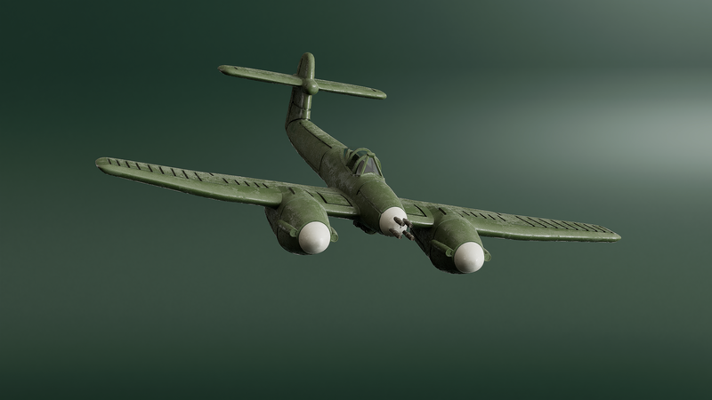 Westland Whirlwind Mk.I - Battle Planes of WWII - 1/200 Scale - wargame3d