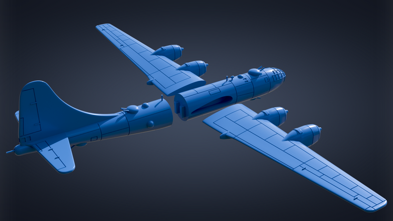 Boeing B-29 Superfortress - Korean War - 1/200 Scale - wargame3d