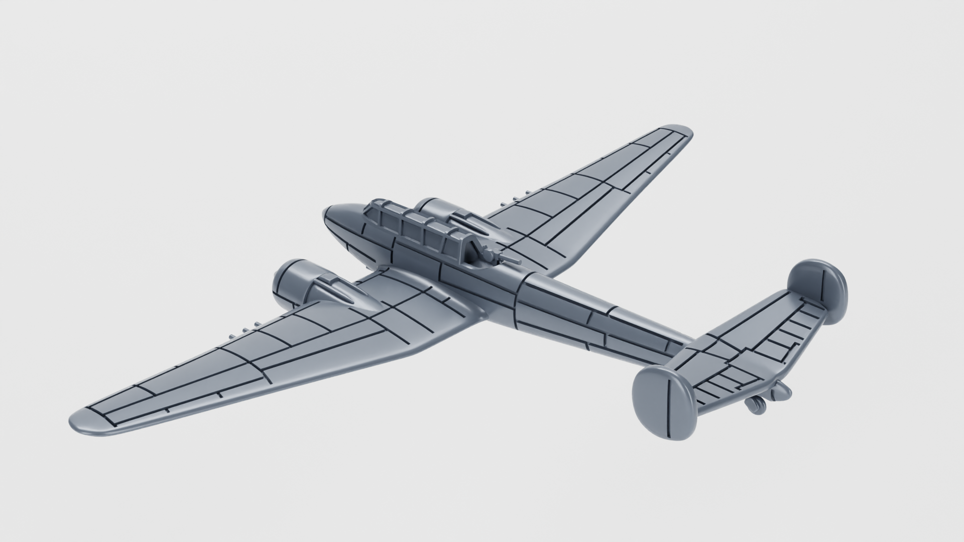 Potez 631 - French Aircraft of WWII - 1:200 Scale - Great for Table Top War Games and Dioramas - Resin -  wargame3d