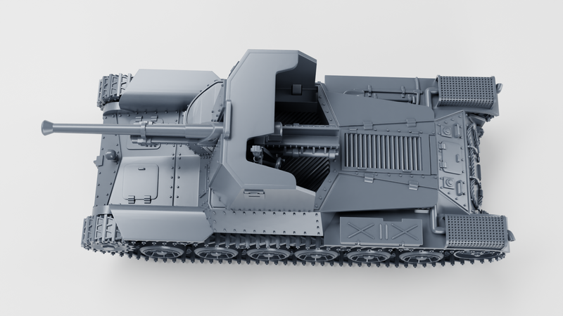 Type 1 Ho-Ni I SPG - Japanese Army - 28mm Scale -  wargame3d