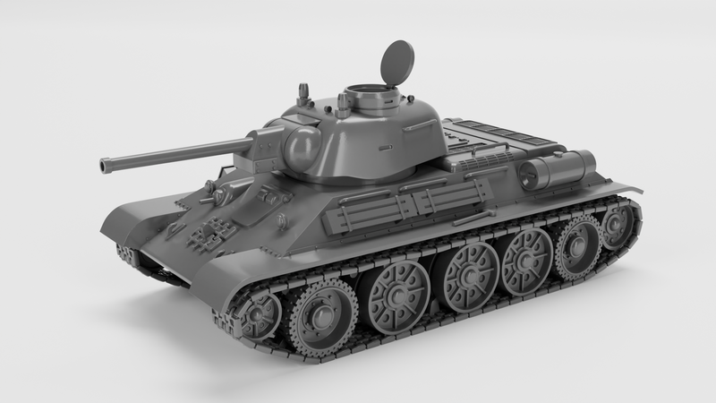 T34-76 model 1943 - Russian Army -  wargame3d- 28mm Scale