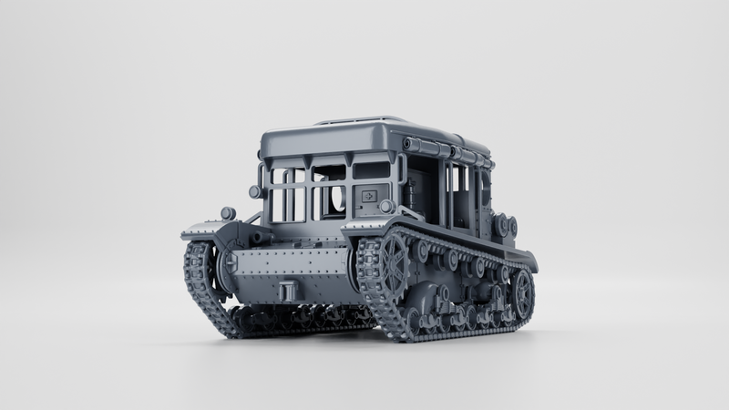 C7P Artillery Tractor - Polish Army - 28mm Scale - Bolt Action - wargame3d