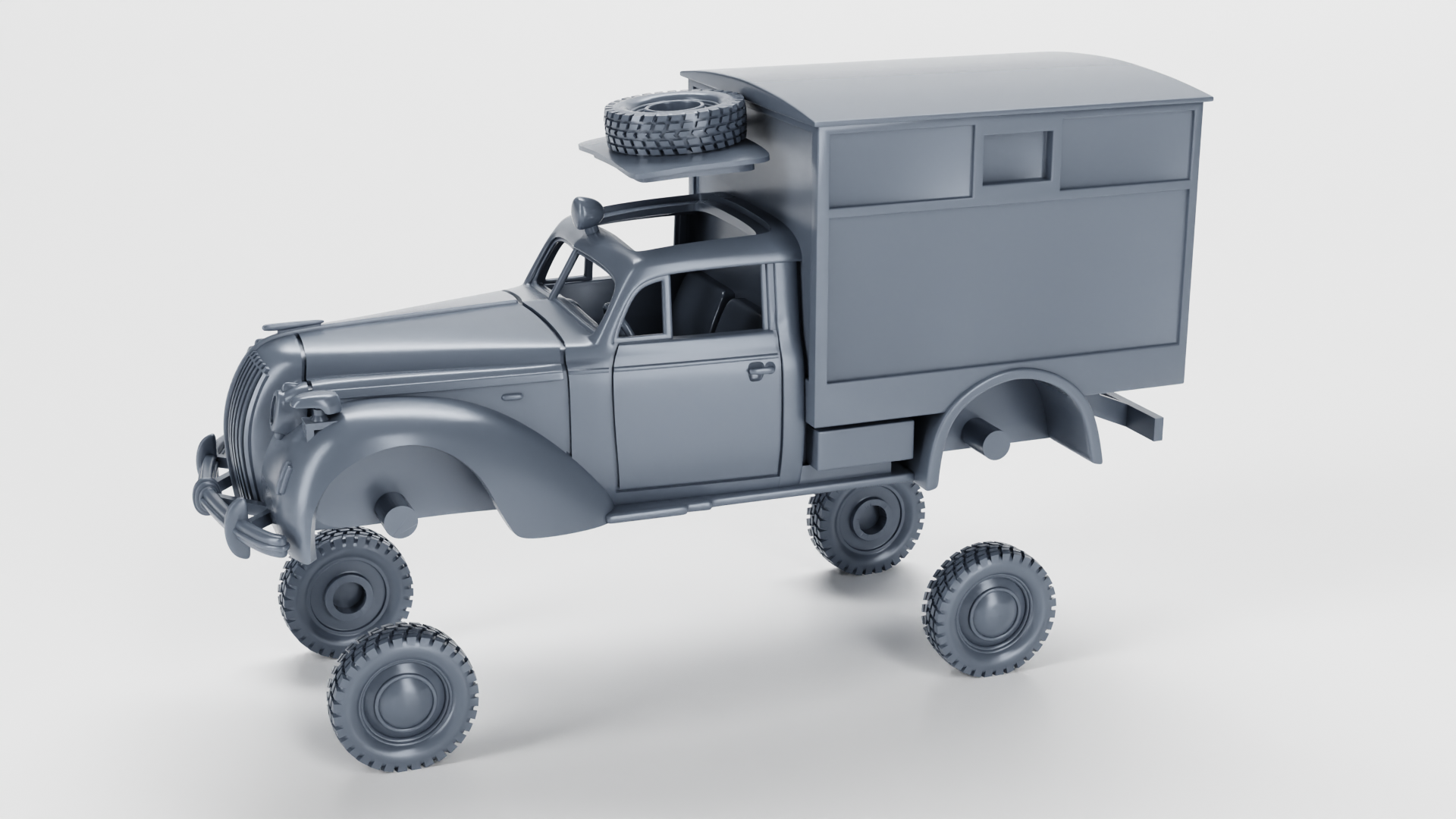 Opel Admiral Ambulance (Germany) - WWII - German Army -  wargame3d- 28mm Scale