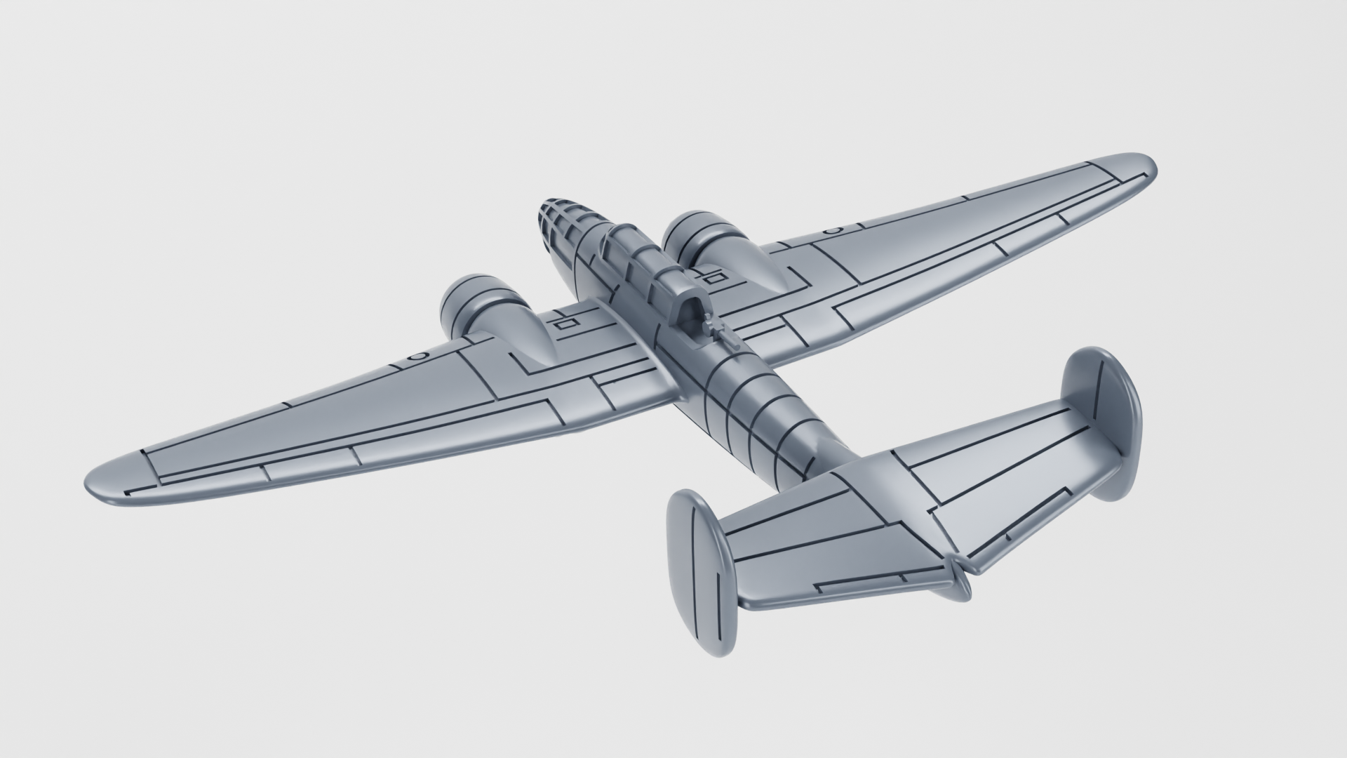 Bloch MB.174 - French Aircraft of WWII - 1:200 Scale - Great for Table Top War Games and Dioramas - Resin -  wargame3d