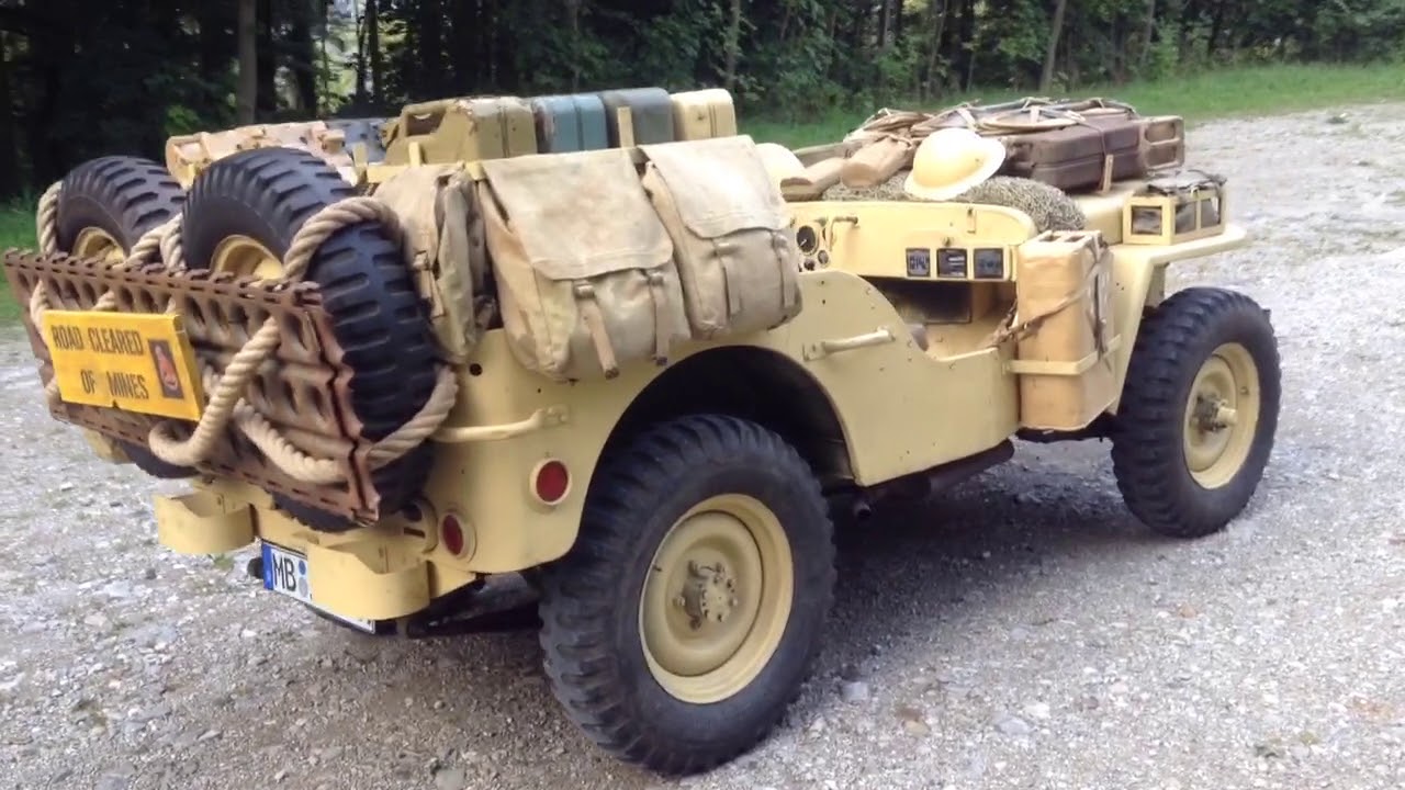 Jeep SAS North Africa - UK Army - 28mm Scale -  wargame3d