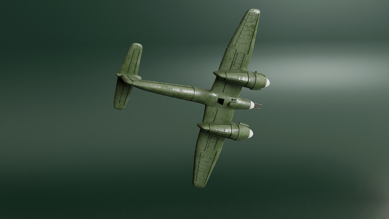 Westland Whirlwind Mk.I - Battle Planes of WWII - 1/200 Scale - wargame3d