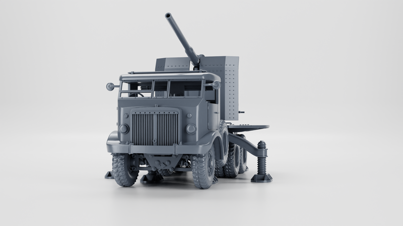 Breda 52 with 90-53 Self-Propelled Gun Truck - Italian Army - 28mm Scale - Bolt Action - wargame3d