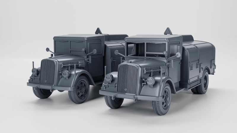 Opel Blitz Tankwagen - Kfz.385 - Germany - Bolt Action - wargame3d - 28mm Scale