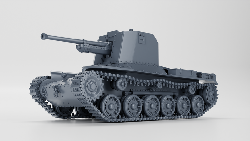 Type 1 Ho-Ni I SPG - Japanese Army - 28mm Scale -  wargame3d