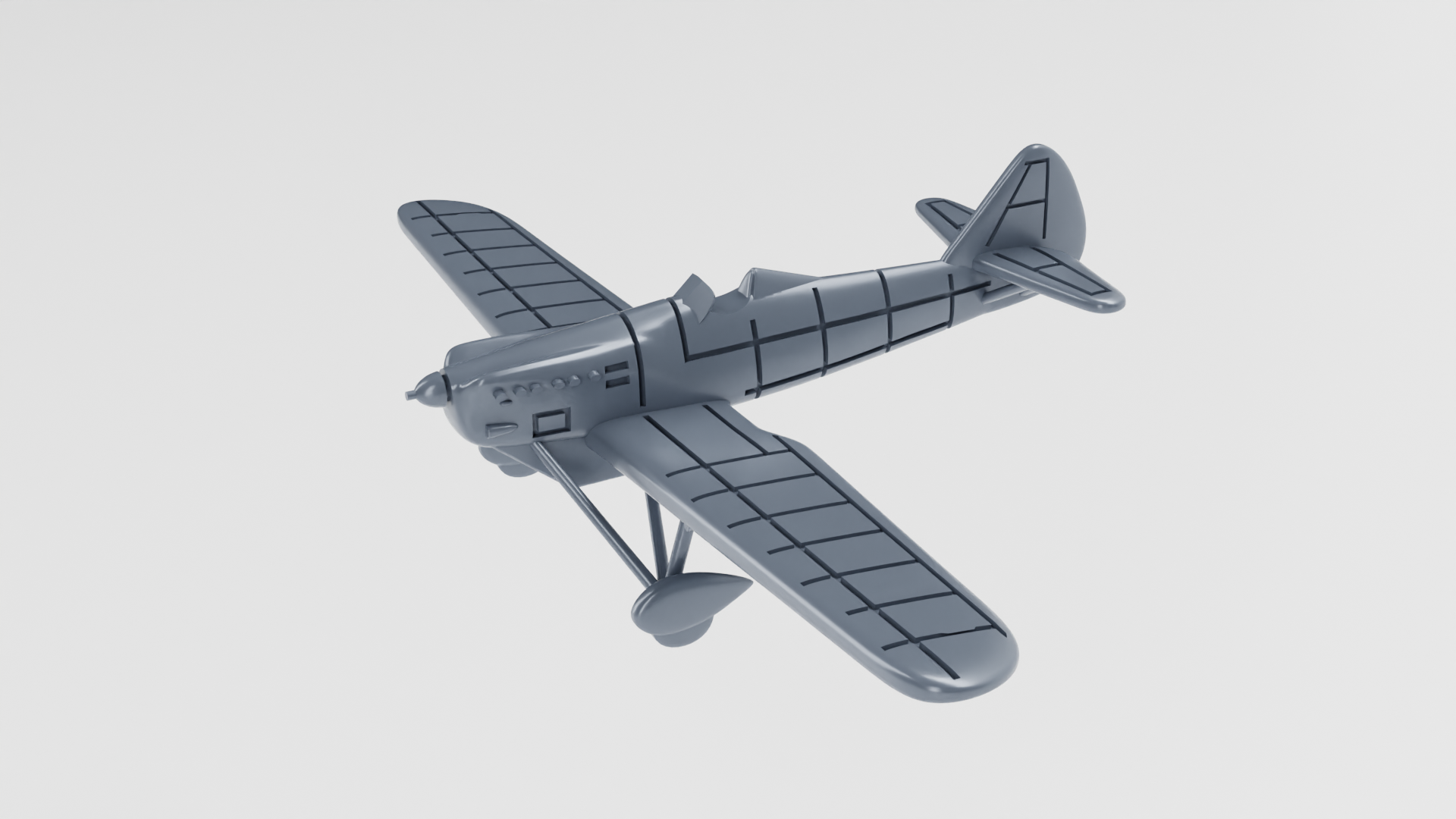 Dewoitine 510 - French Aircraft of WWII - 1:200 Scale - Great for Table Top War Games and Dioramas - Resin -  wargame3d