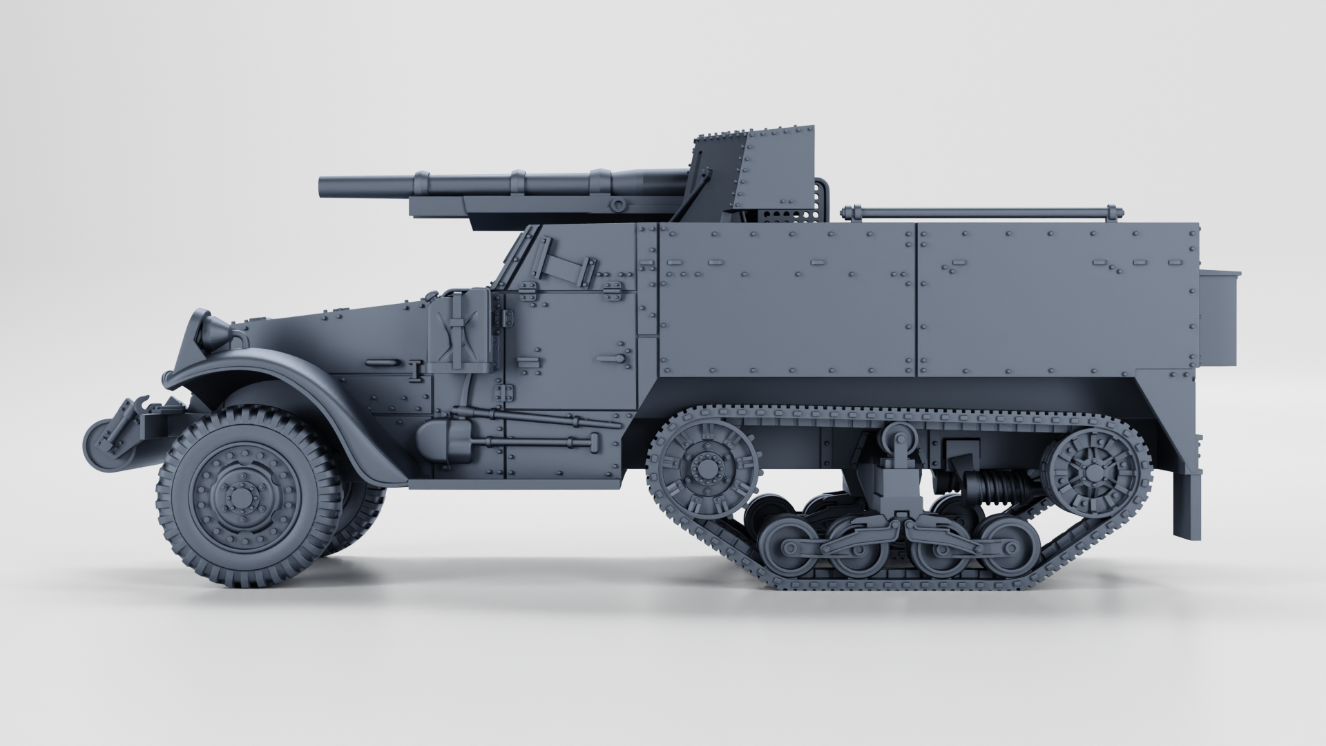 Half-track M3 75 mm GMC - US Army -  wargame3d - 28mm Scale