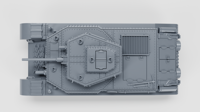 40M Turan I (40mm gun)+41M Turan II (75mm gun) - Hungarian Army - 28mm Scale - Bolt Action - wargame3d