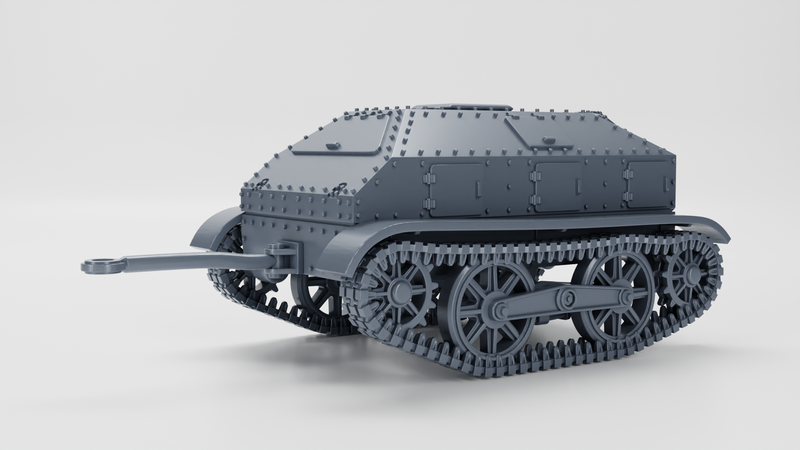 Type 94 Tankette (early) + Trailer - Japanese Army - 28mm Scale - Bolt Action - wargame3d