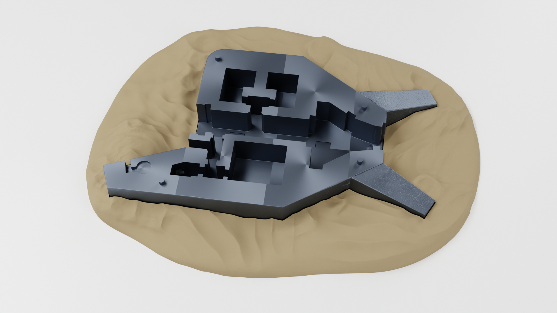 Bunker Regelbau (Germany) - Massive Bunker 49 X 64 cm!- Juno Beach - 28mm Scale -  wargame3d