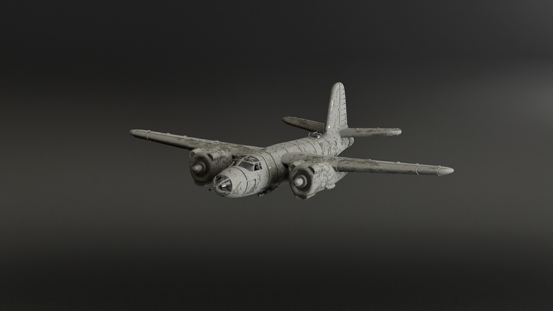 Martin Marauder B-26 - Battle Planes of WWII - 1/200 Scale - wargame3d