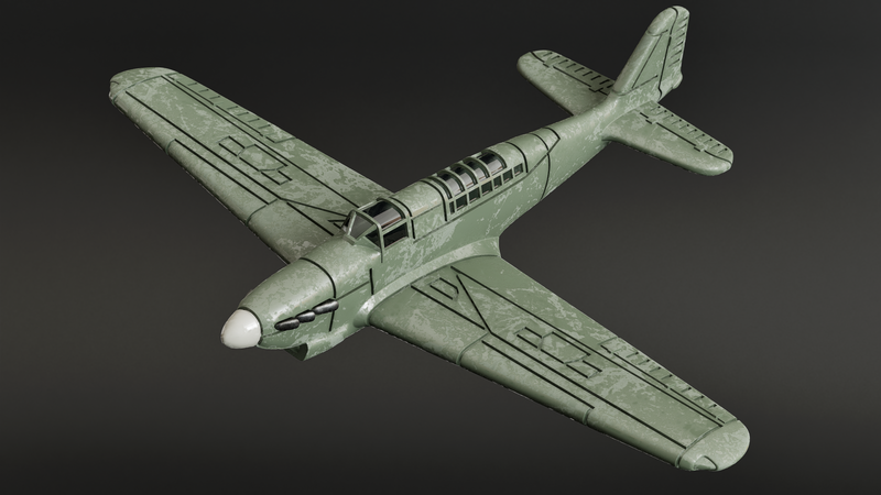 Fairey Fulmar Mk.II - Battle Planes of WWII - 1/200 Scale - wargame3d