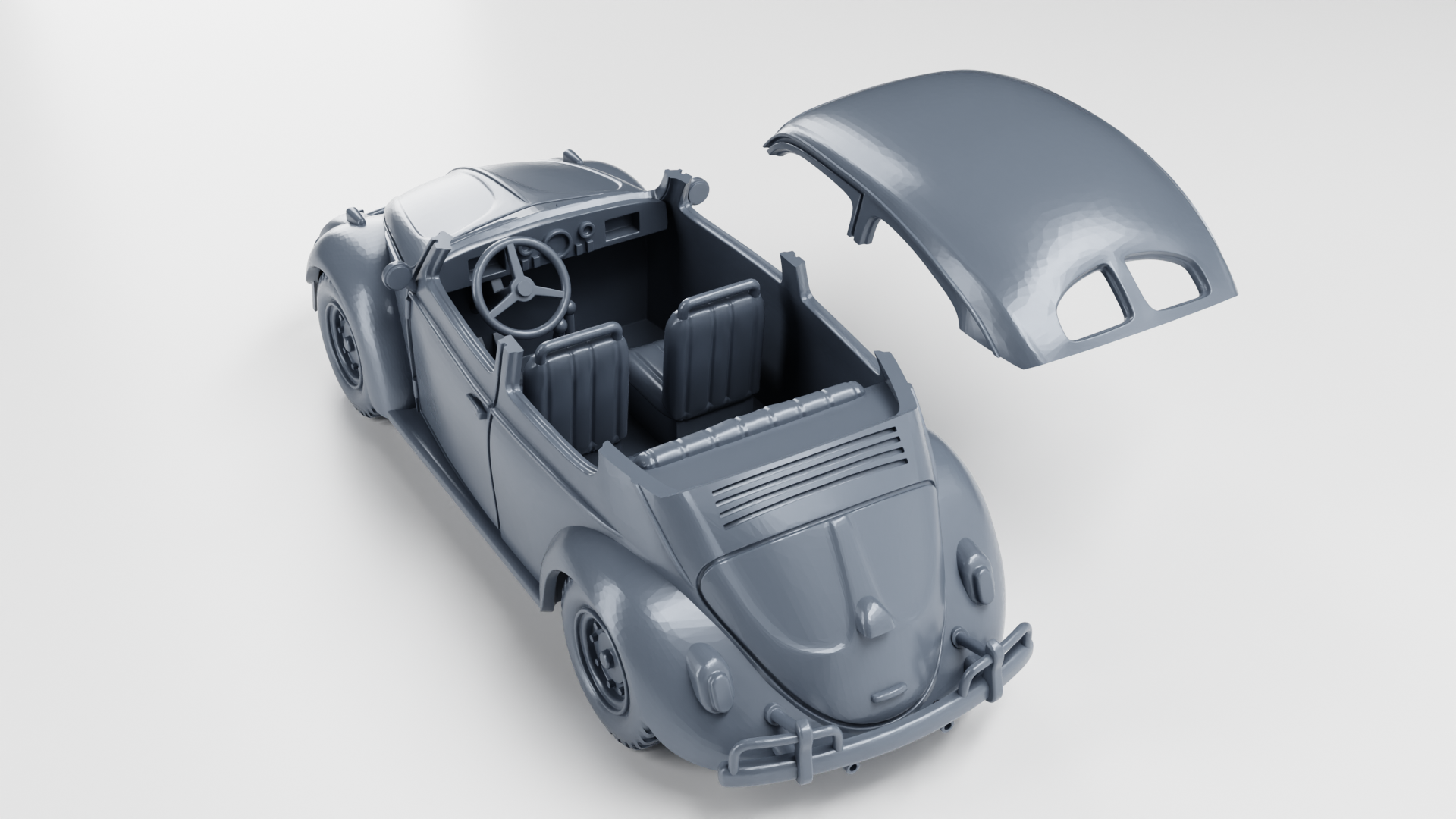 Volkswagen Type 82E- Other Nations Passenger Vehicles - 28mm Scale -  wargame3d