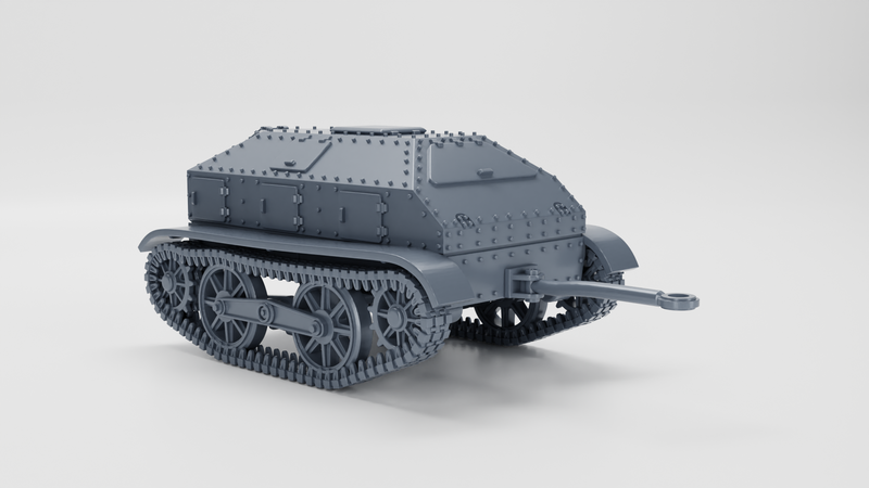 Type 94 Tankette (early) + Trailer - Japanese Army - 28mm Scale - Bolt Action - wargame3d