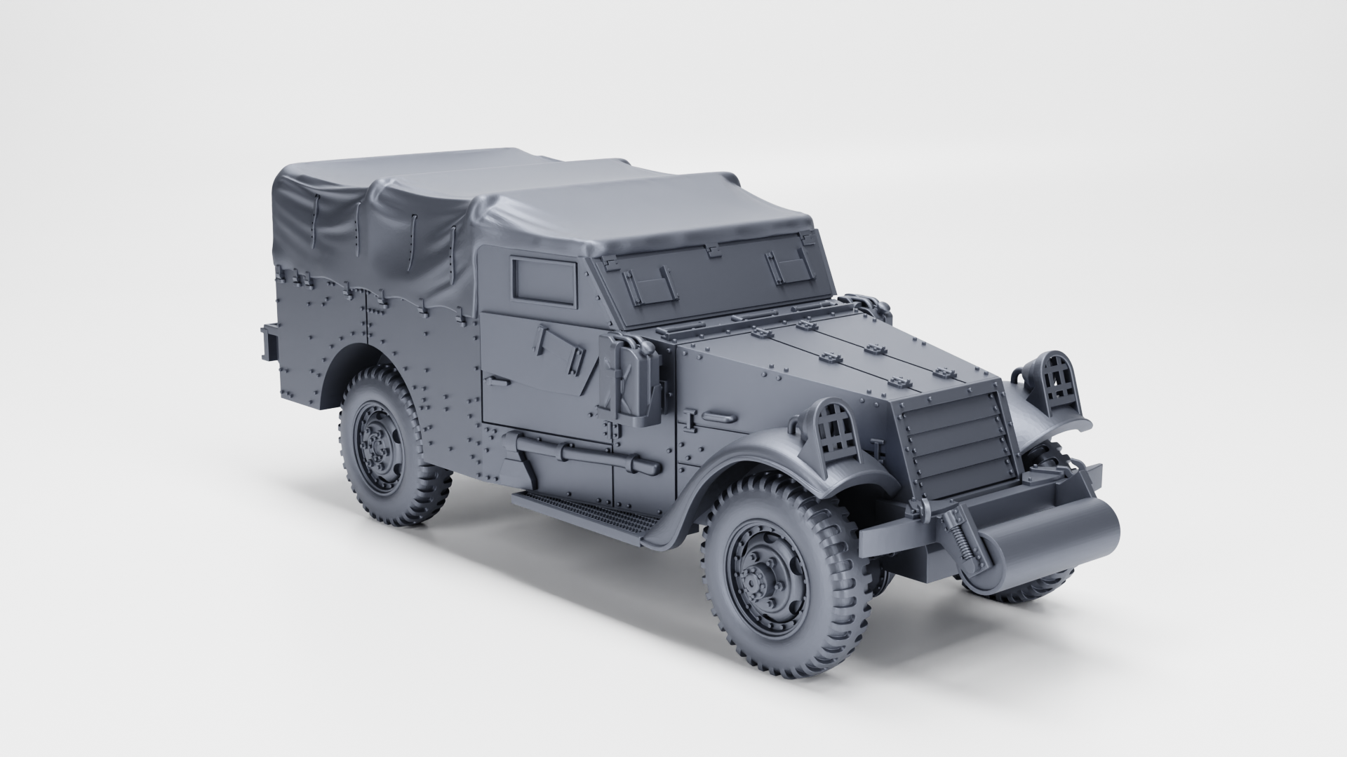 M3A1 Scout Car - White car (US) - Fighting Vehicles of the East Indies Armies - UK Army - 28mm Scale -  wargame3d