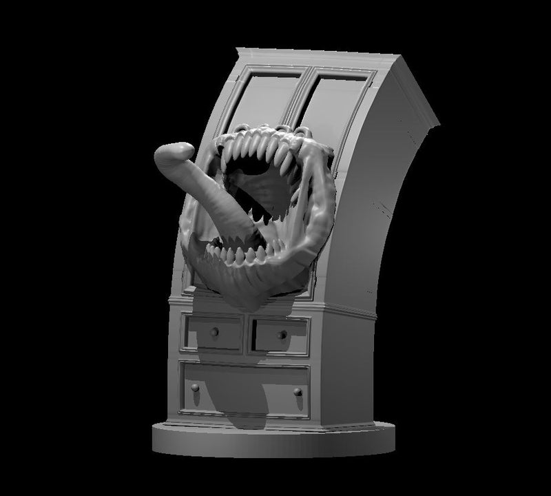 Armoire Mimic - DND - Pathfinder - Dungeons & Dragons - RPG - Tabletop - mz4250- Miniature-28mm-1"Scale