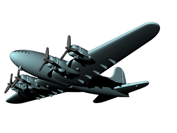 Boeing 307 Stratoliner - Commercial Transcontinental Planes - 1/200 Scale - wargame3d