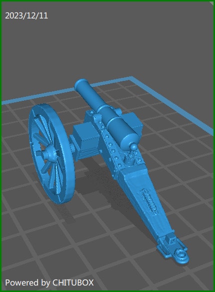 28mm Austrian 1845-66 gun - 1 mini - MC Mini