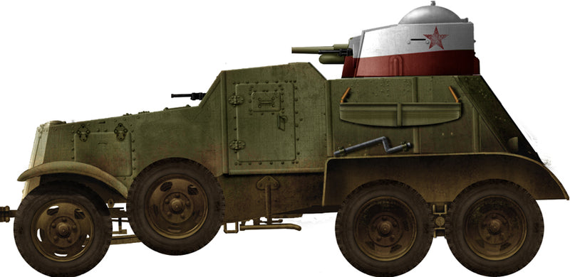 BAI-M Armored Car - wargame3d- 28mm Scale - Russian Army - Bolt Action