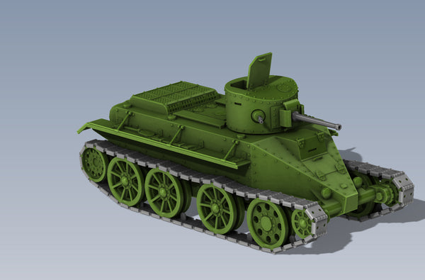 Light Tank BT-2 - Russian Army - Bolt Action - wargame3d- 28mm Scale