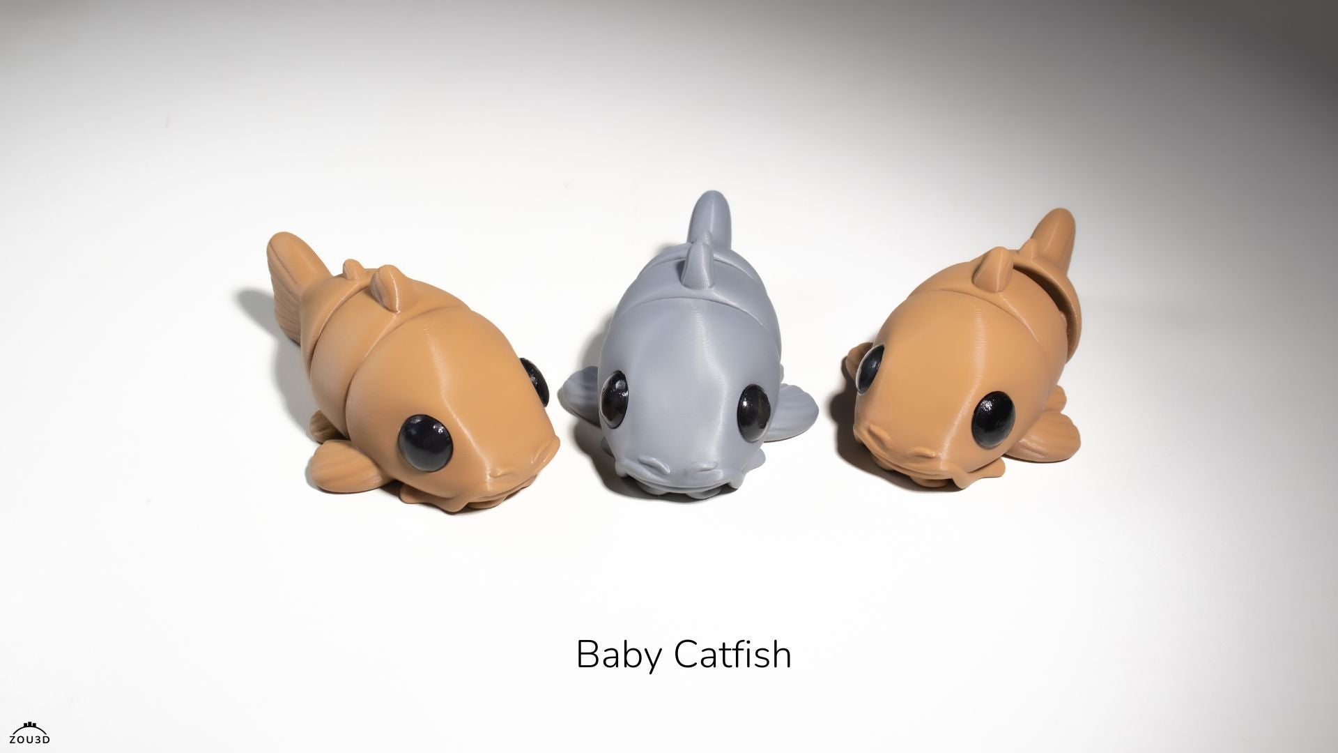 Baby Catfish - Articulated - Keychain - Desk Ornament - ZOU3D