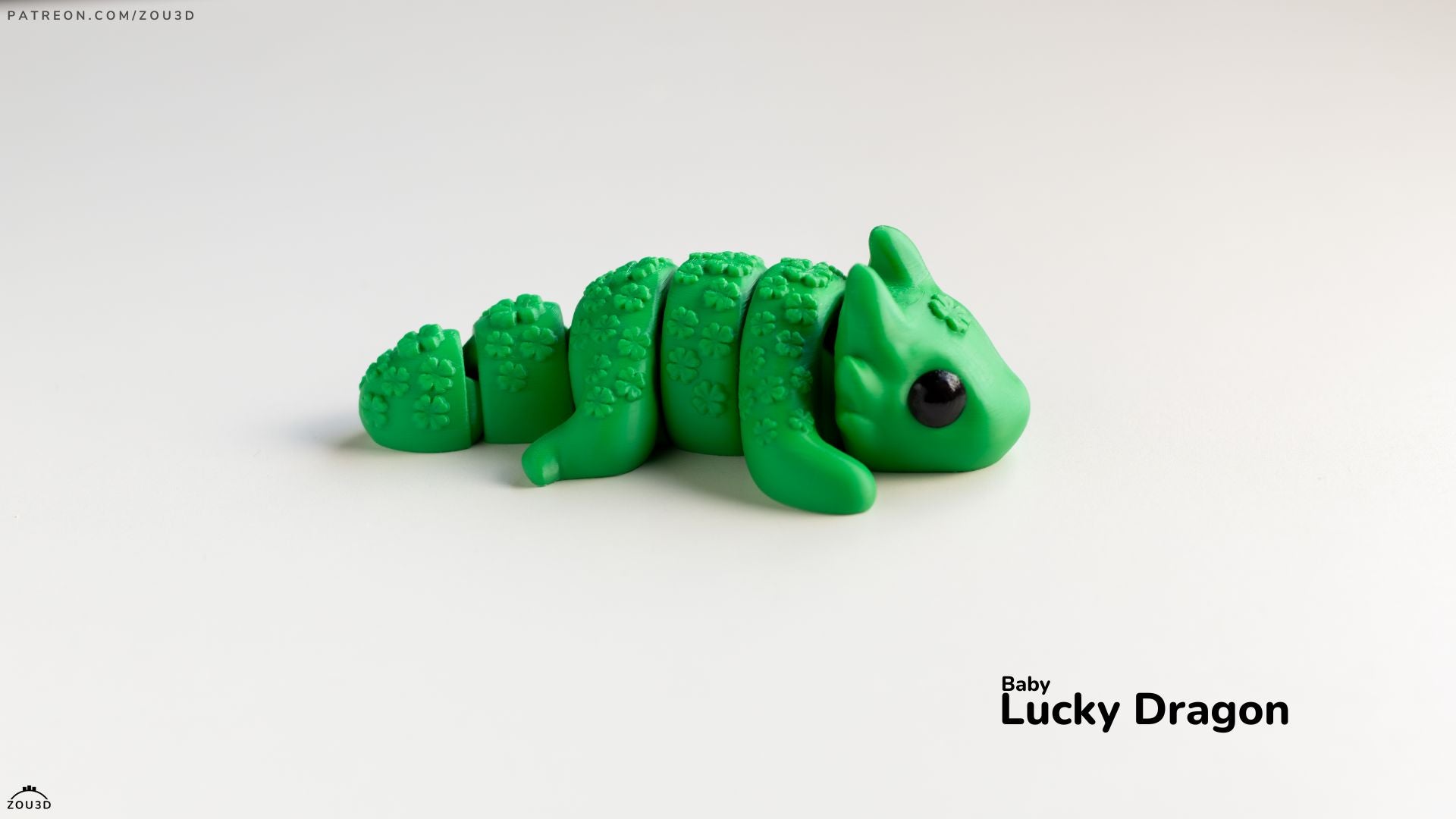 Baby Lucky Dragon - Articulated - Keychain - Desk Ornament - ZOU3D