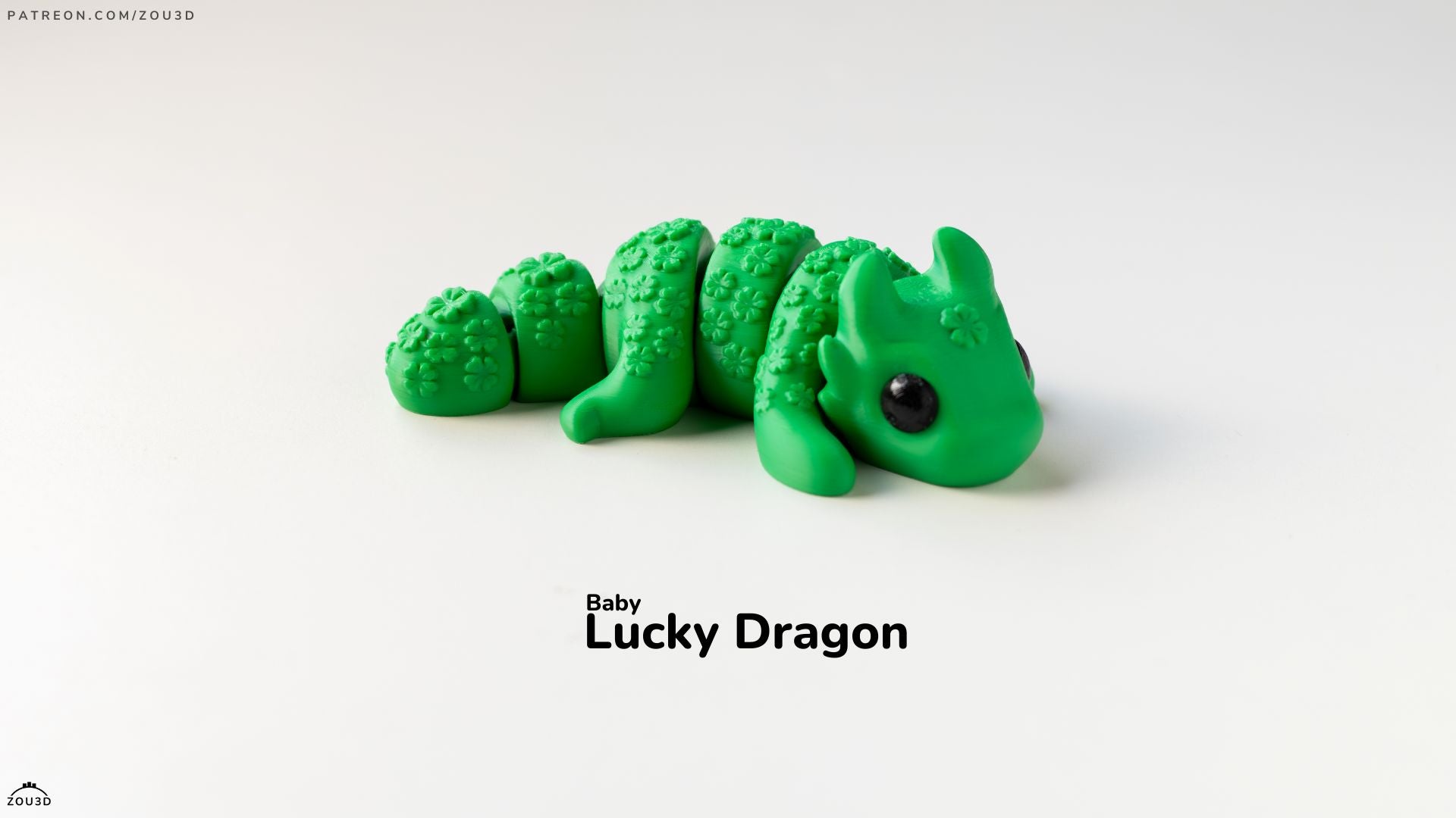 Baby Lucky Dragon - Articulated - Keychain - Desk Ornament - ZOU3D