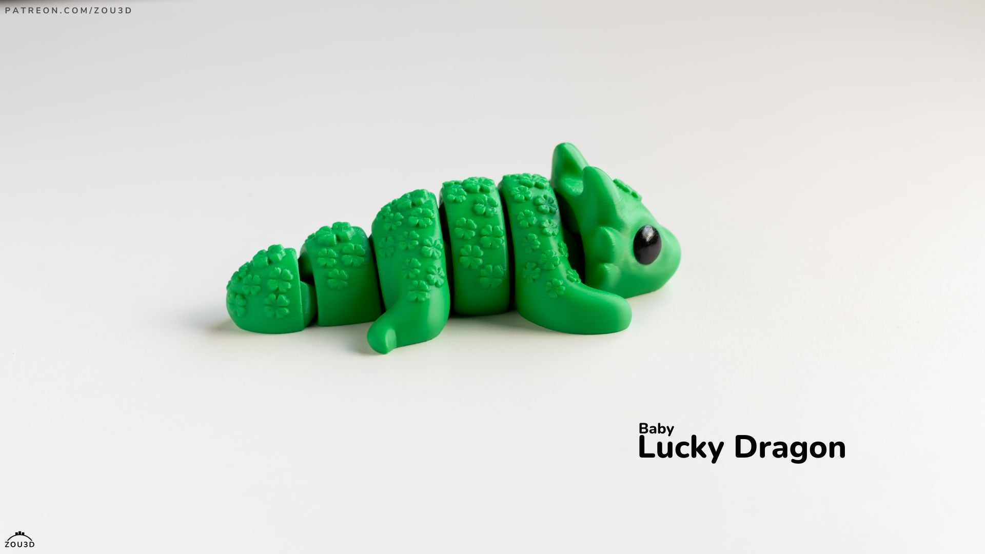 Baby Lucky Dragon - Articulated - Keychain - Desk Ornament - ZOU3D
