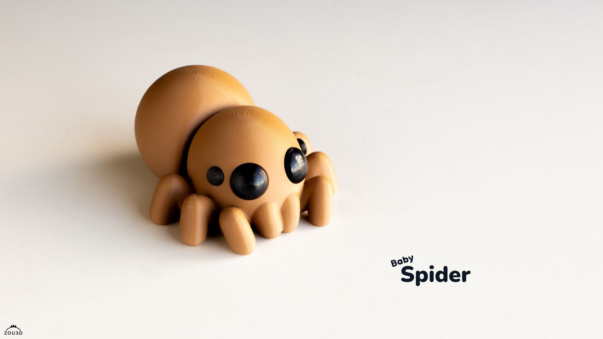 Baby Spider - Articulated - Keychain - Desk Ornament - ZOU3D