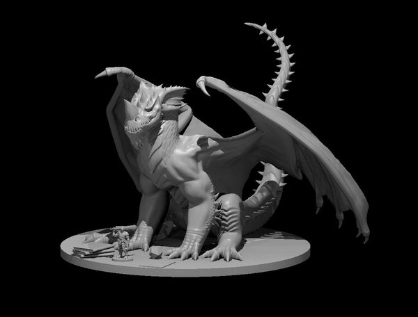 Guard Drake - DND - Pathfinder - Dungeons & Dragons - RPG - Tabletop - mz4250- Miniature-28mm-1"Scale