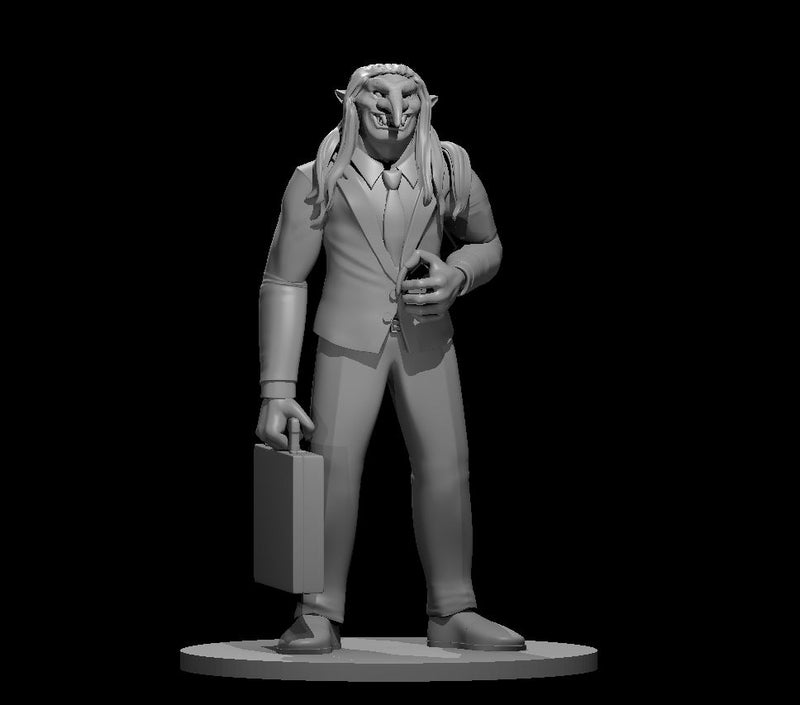 Business Troll - DND - Pathfinder - Dungeons & Dragons - RPG - Tabletop - mz4250- Miniature-28mm-1"Scale