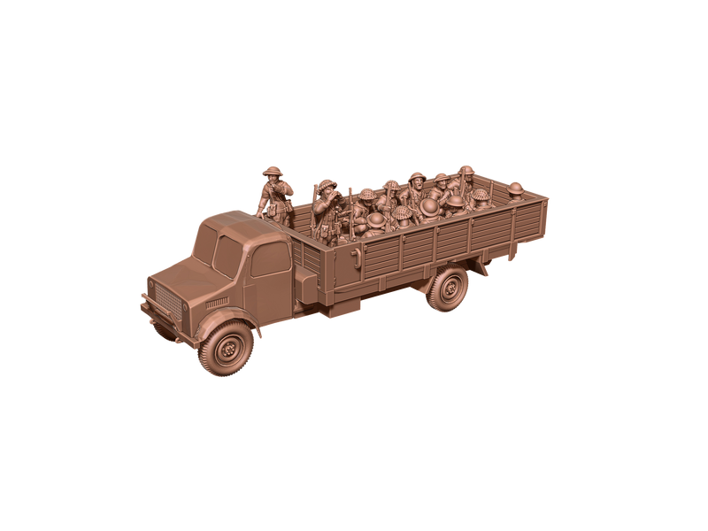 Camion Bedford - British Army - Great for Table Top War Games and Dioramas - Resin 28mm - Bolt Action - Eskice Miniature