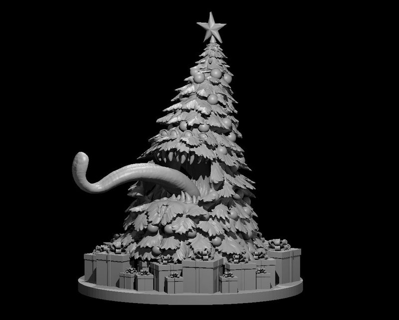 Christmas Tree Mimic - DND - Pathfinder - Dungeons & Dragons - RPG - Tabletop - mz4250- Miniature-28mm-1"Scale